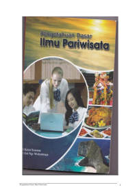Image of Pengetahuan Dasar Ilmu Pariwisata